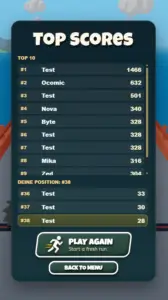 Highscore Screenshot
